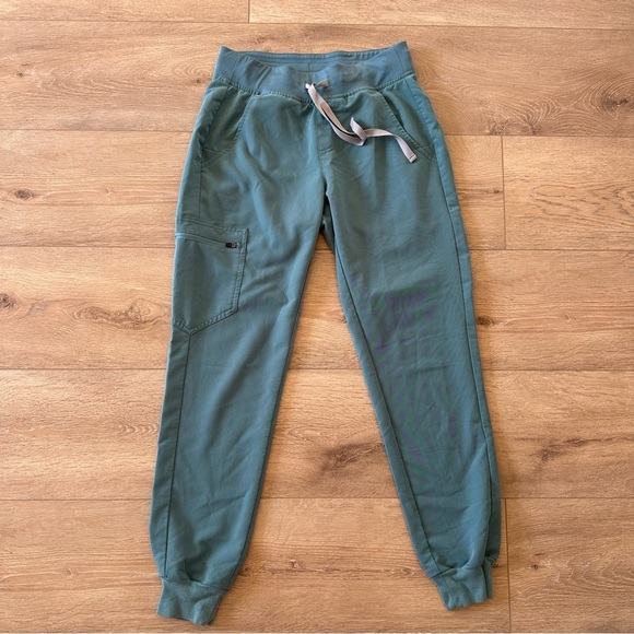 Figs Zamora Jogger Turquoise Pants Scrub XS - Picture 6 of 11